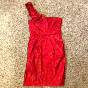 Red cocktail dress